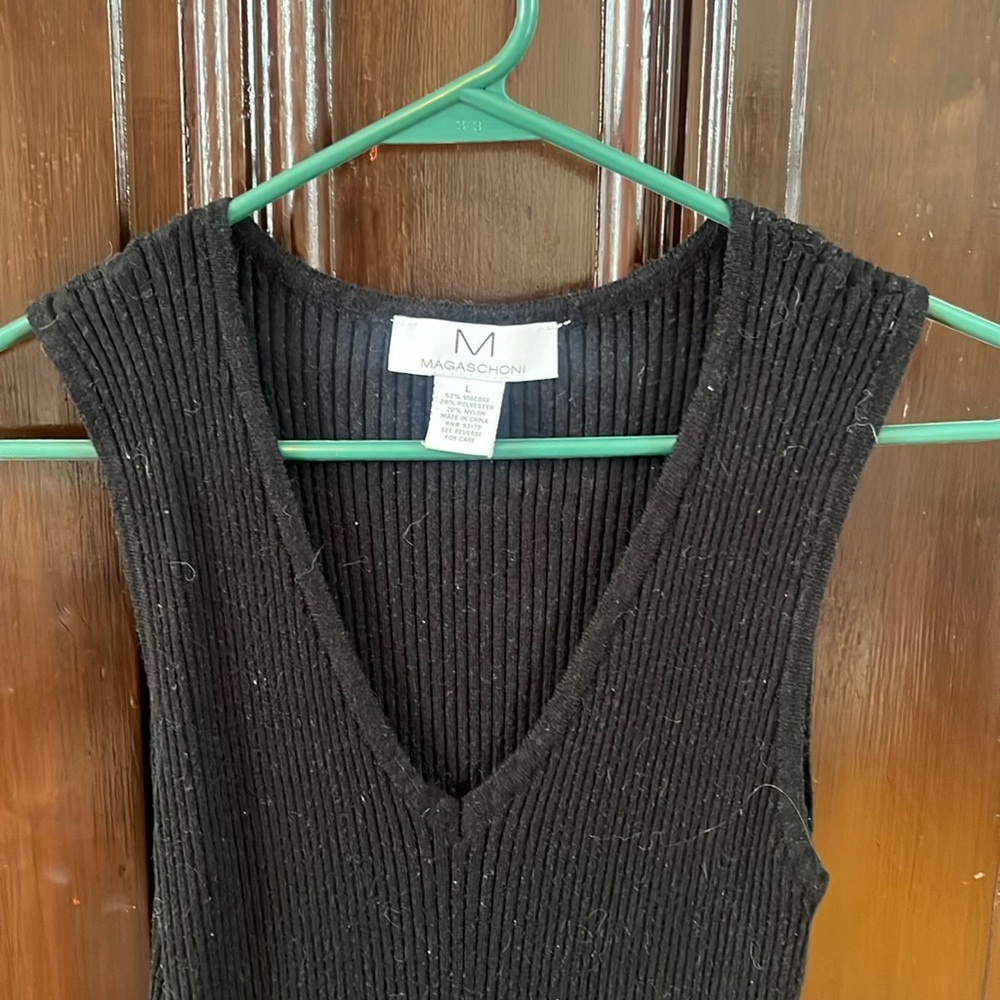 Black summer dress.